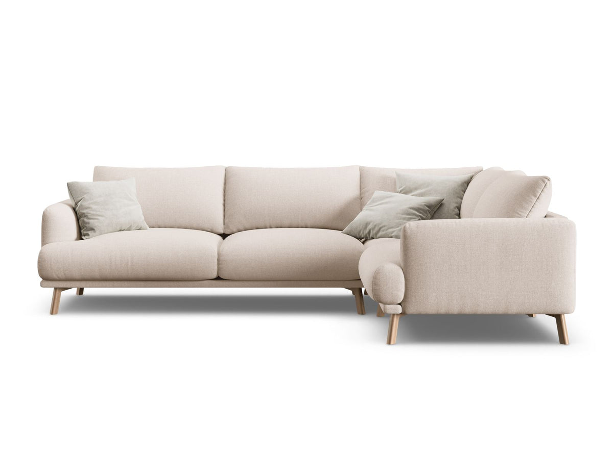 Naomi Corner Sofa, 3 Seats — Beige / Right