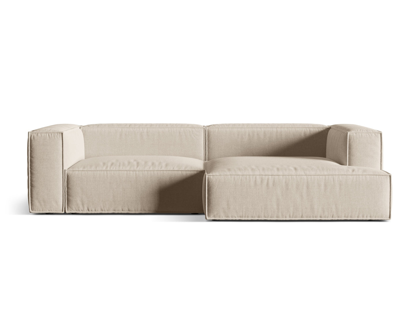 Nuria Modular Corner Sofa, 4 Seats, 292x147 cm — Beige / Right