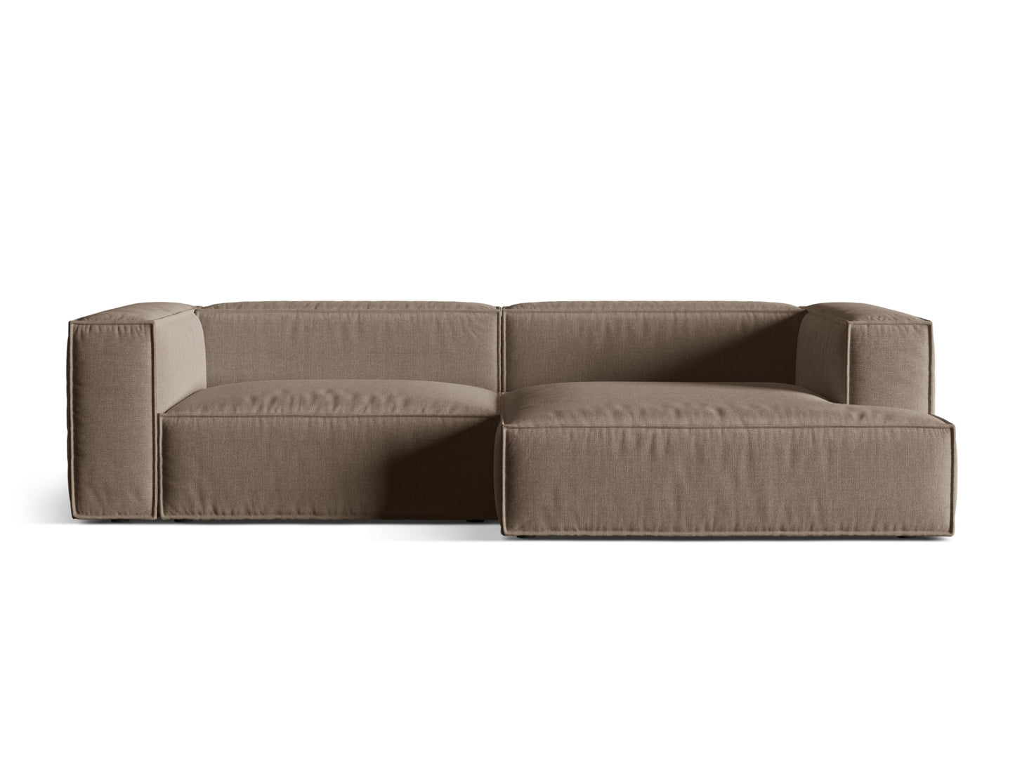 Nuria Modular Corner Sofa, 4 Seats, 292x147 cm — Cappuccino / Right