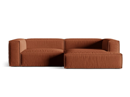 Nuria Modular Corner Sofa, 4 Seats, 292x147 cm — Brick / Right