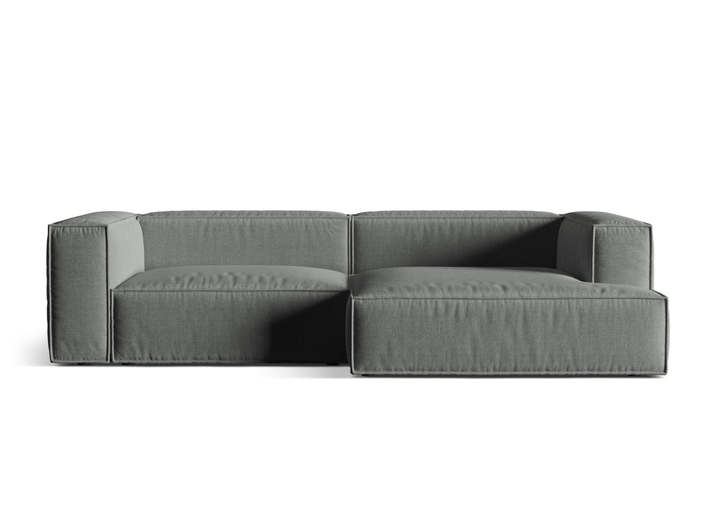 Nuria Modular Corner Sofa, 4 Seats, 292x147 cm — Grey / Right