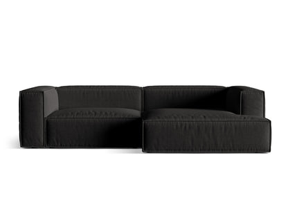 Nuria Modular Corner Sofa, 4 Seats, 292x147 cm — Black / Right