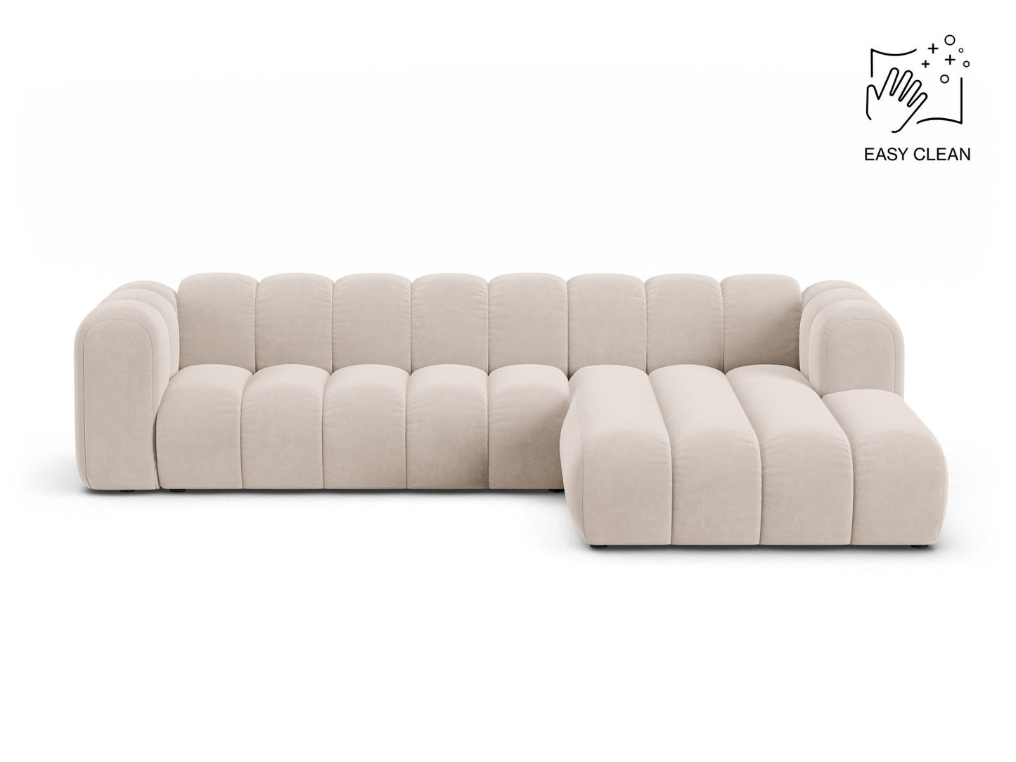 Lupine Modular Corner Sofa, 4 Seats — Light Beige / Right