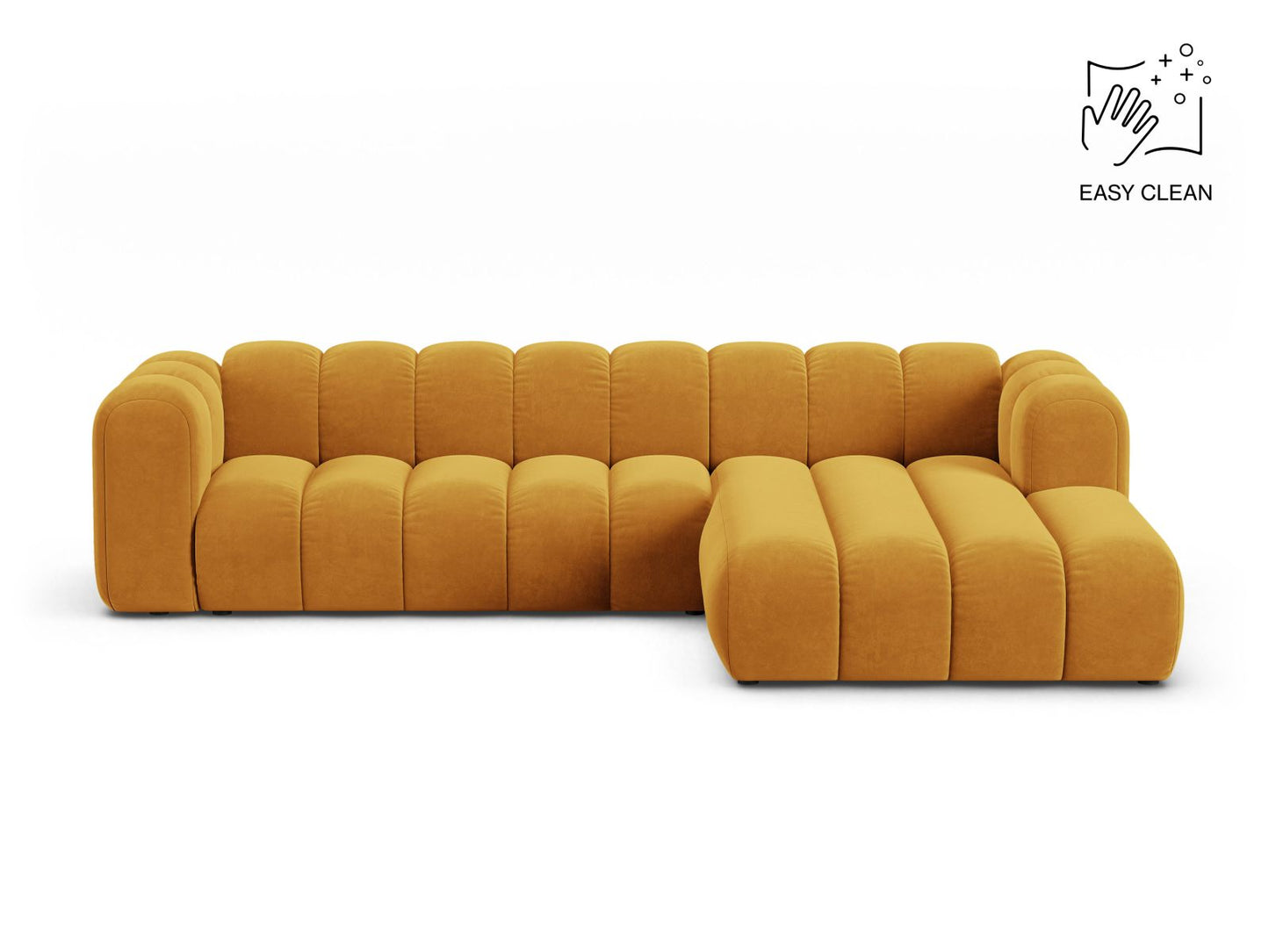 Lupine Modular Corner Sofa, 4 Seats — Yellow / Right