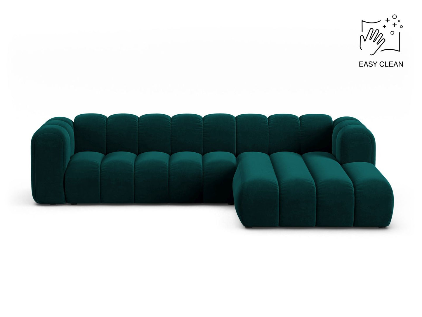 Lupine Modular Corner Sofa, 4 Seats — Deep Petrol / Right
