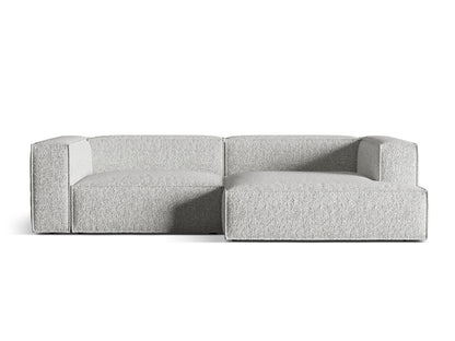 Nuria Modular Corner Sofa, 4 Seats, 292x147 cm — Silver / Right