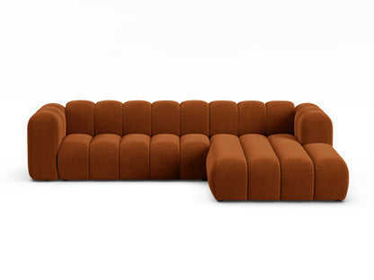 Lupine Modular Corner Sofa, 4 Seats — Terracotta / Right