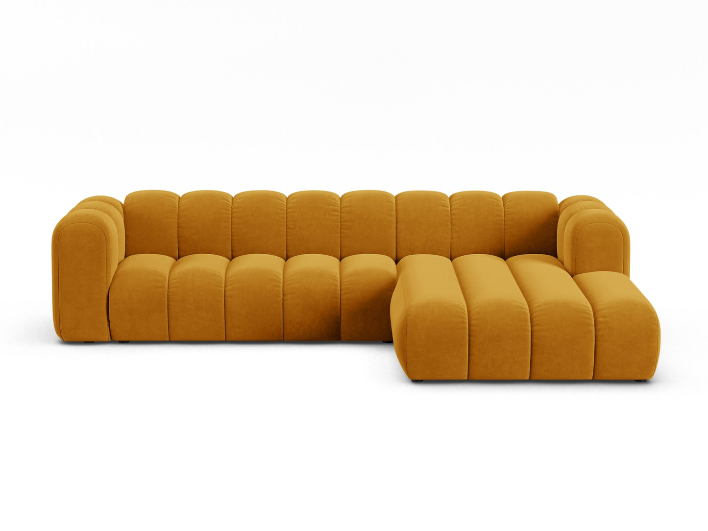 Lupine Modular Corner Sofa, 4 Seats — Yellow / Right