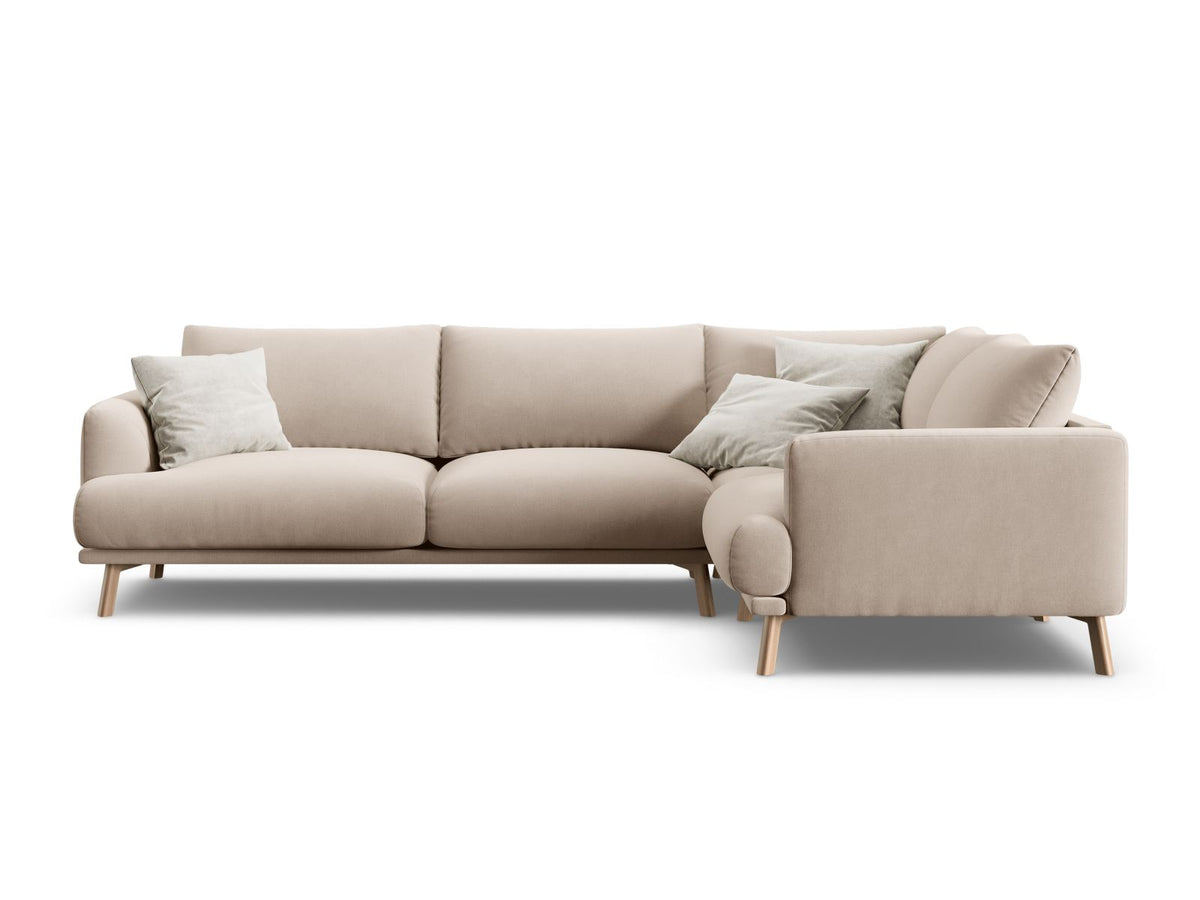 Naomi Corner Sofa, 3 Seats — Beige / Right