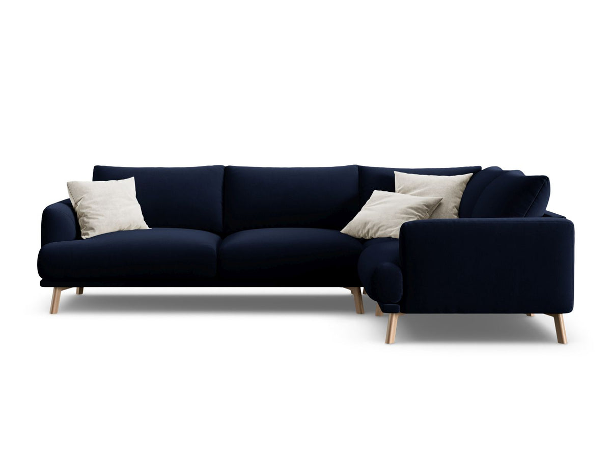 Naomi Corner Sofa, 3 Seats — Royal Blue / Right