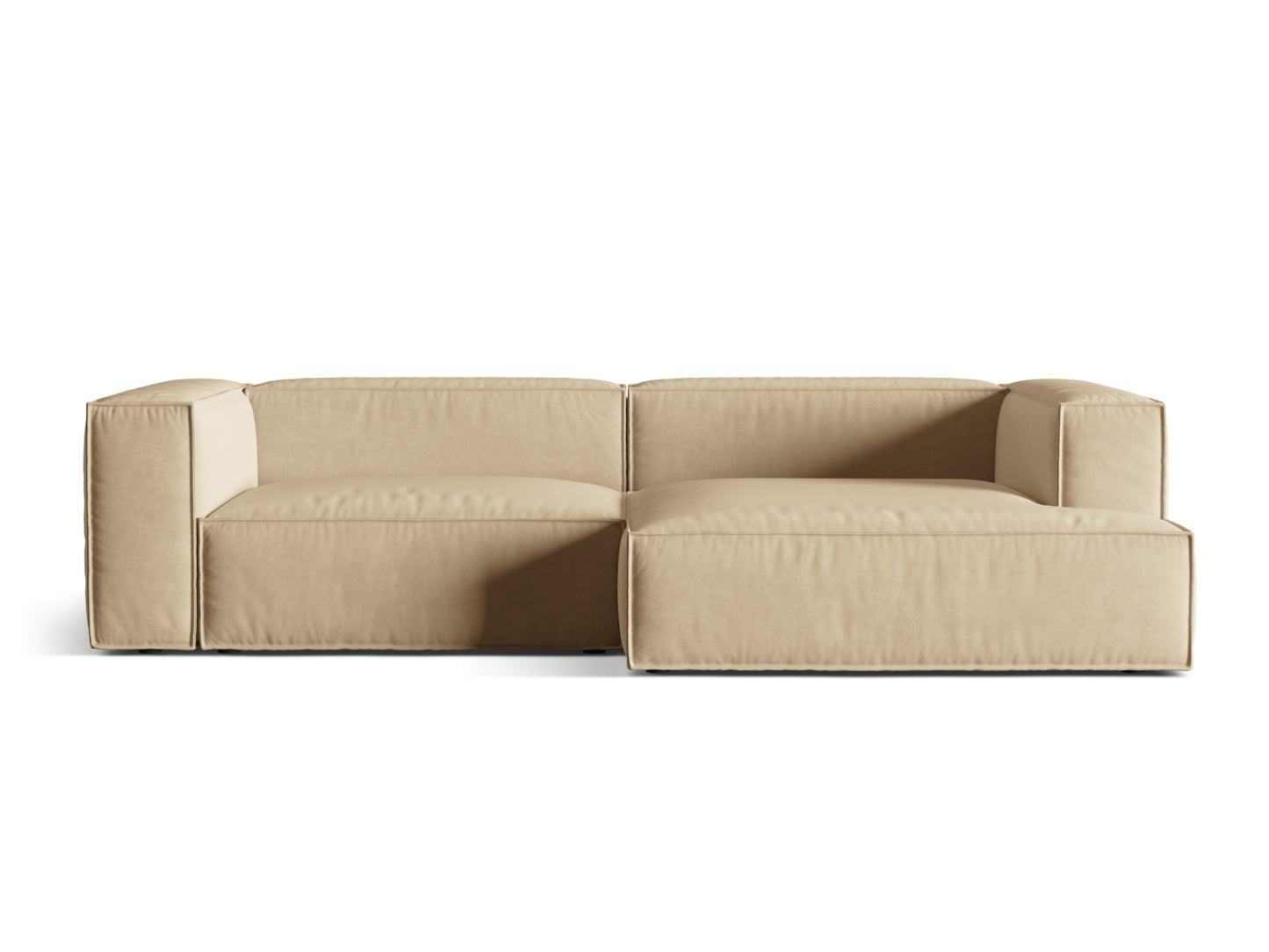 Nuria Modular Corner Sofa, 4 Seats, 292x147 cm — Nude / Right