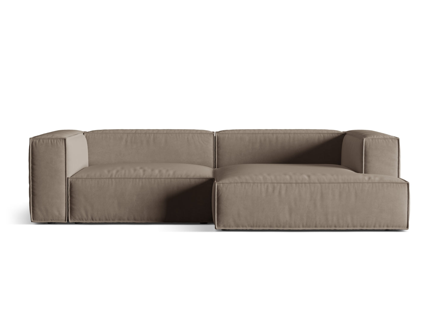 Nuria Modular Corner Sofa, 4 Seats, 292x147 cm — Warm grey / Right