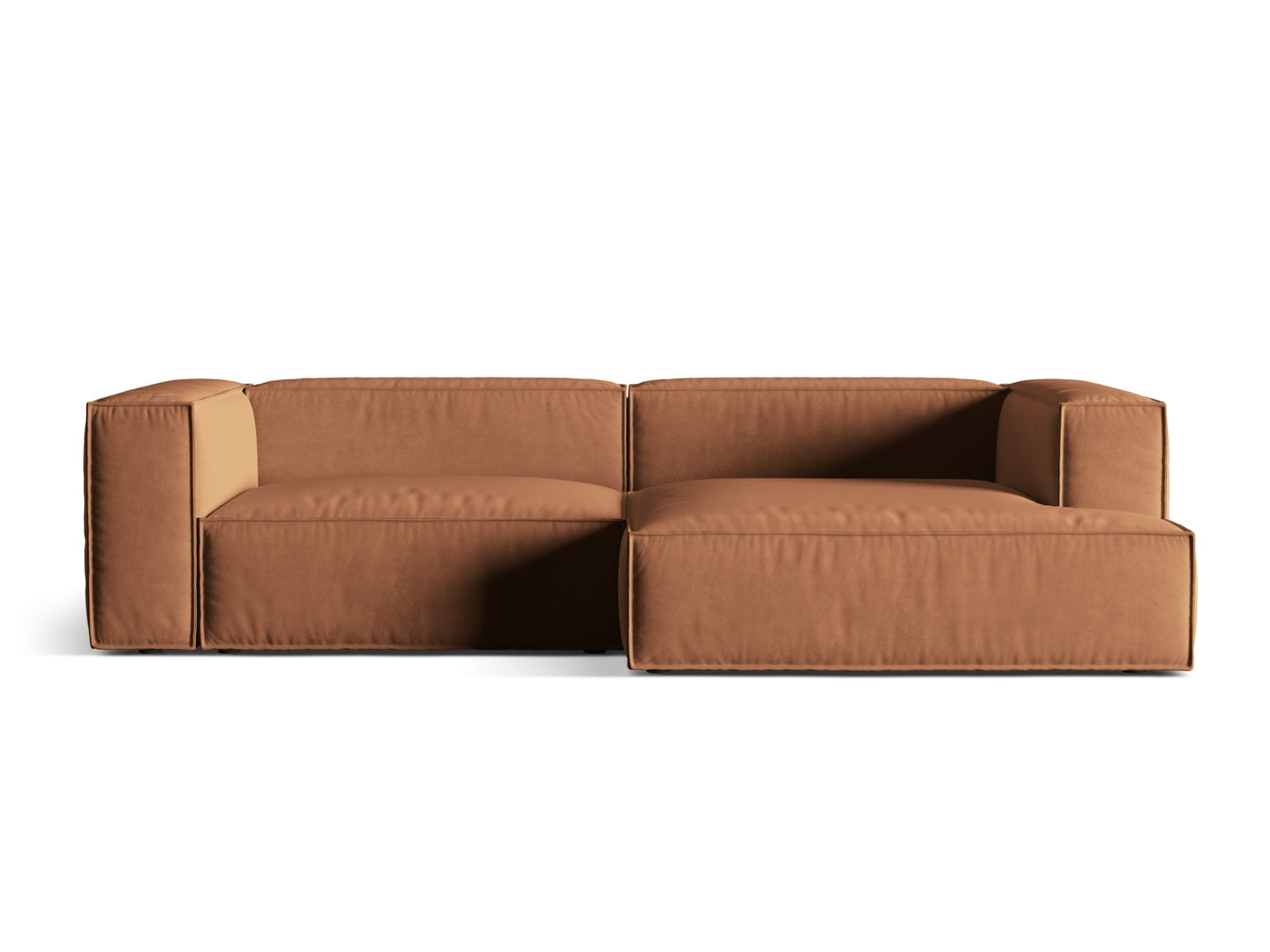 Nuria Modular Corner Sofa, 4 Seats, 292x147 cm — Honey / Right