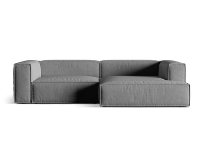 Nuria Modular Corner Sofa, 4 Seats, 292x147 cm — Grey / Right