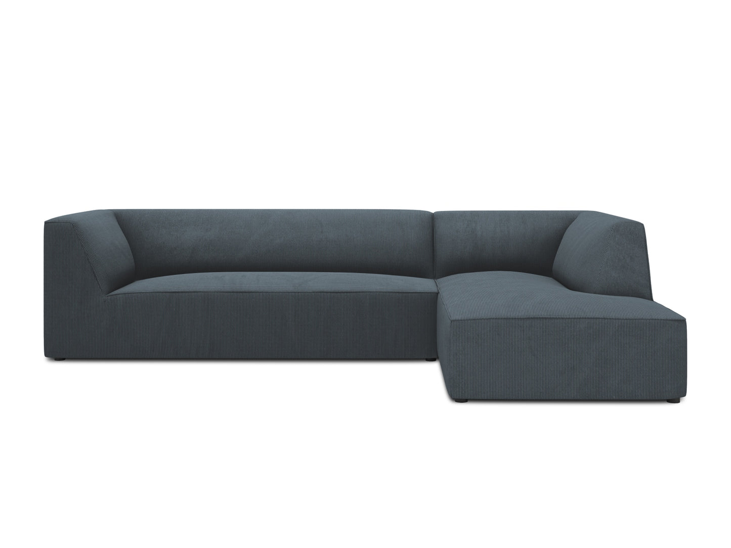 Ruby Modular Corner Sofa, 5 Seats — Blue / Right