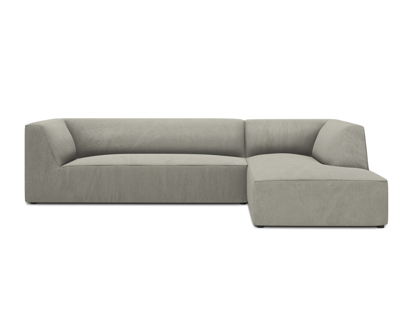Ruby Modular Corner Sofa, 5 Seats — Light Grey / Right