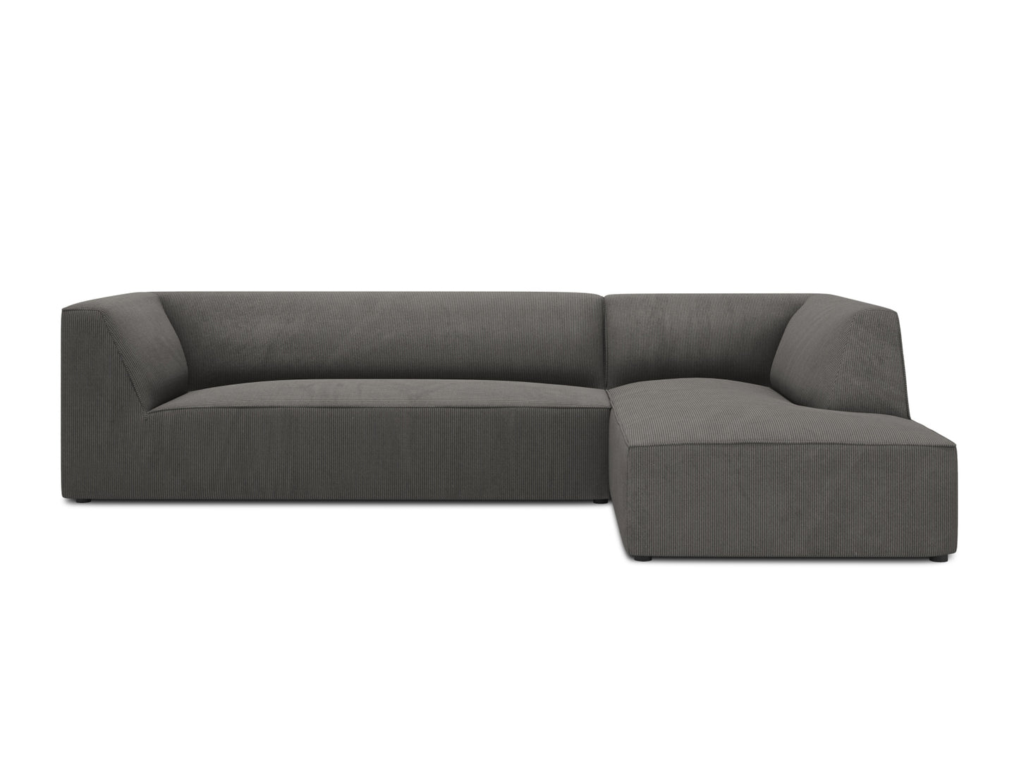 Ruby Modular Corner Sofa, 5 Seats — Dark Grey / Right