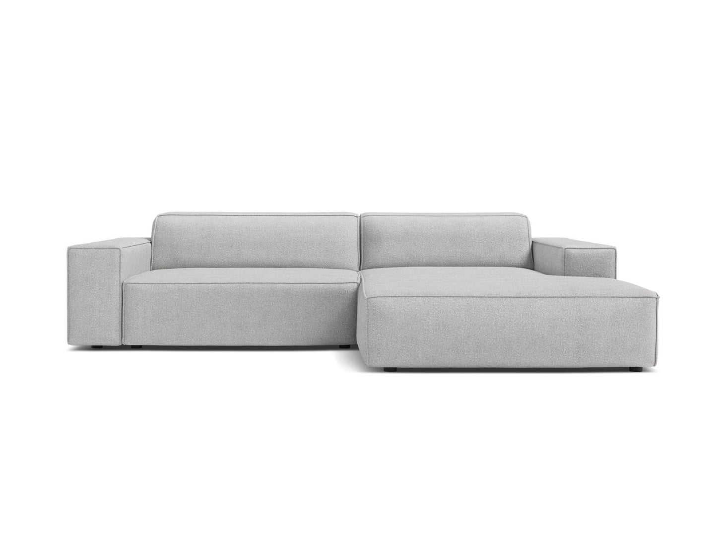 Jodie Modular Corner Sofa, 3 Seats, 224x162 cm — Light Grey / Right