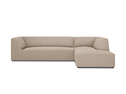Ruby Modular Corner Sofa, 4 Seats — Dark Beige / Right