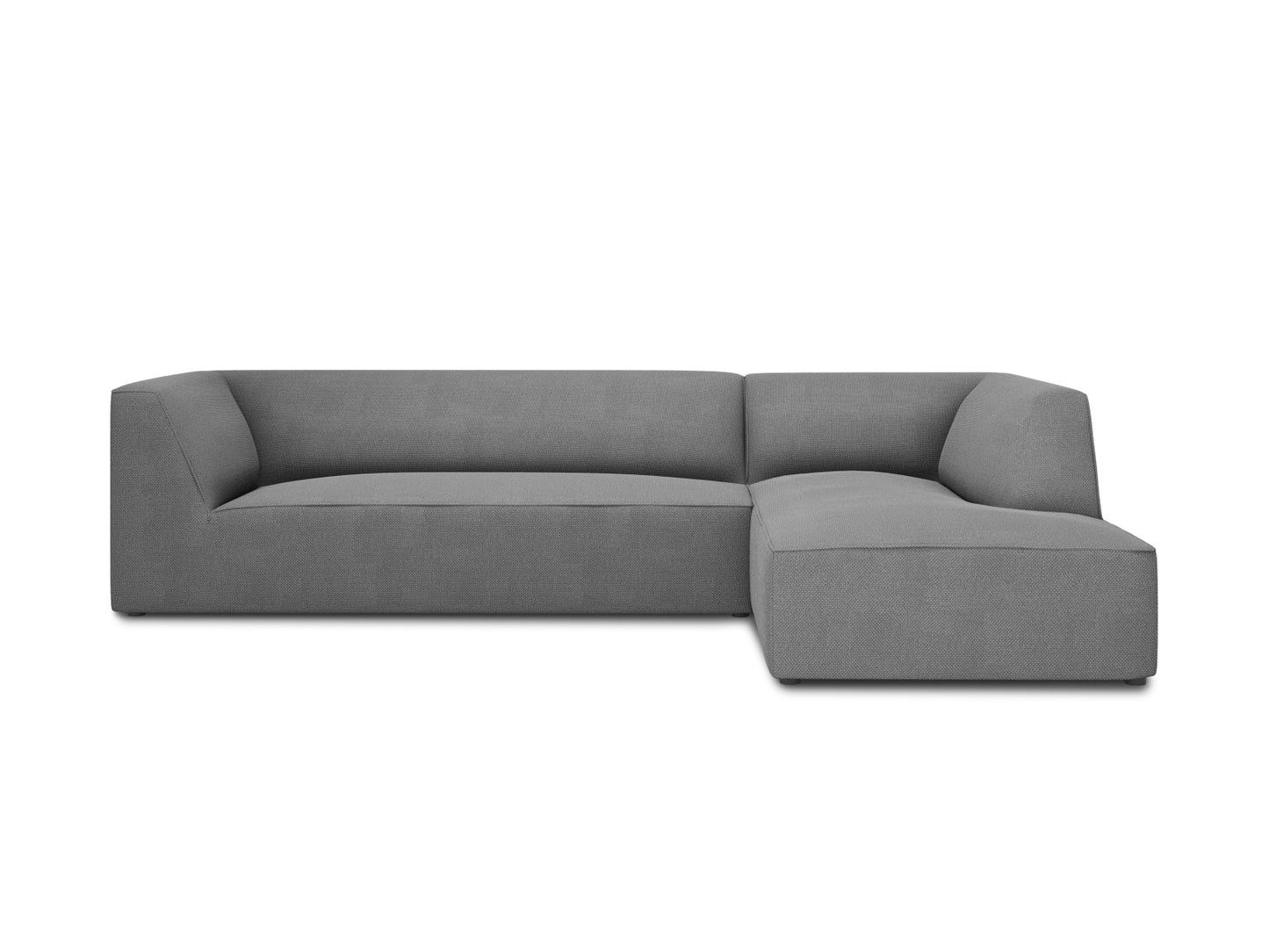 Ruby Modular Corner Sofa, 4 Seats — Grey / Right