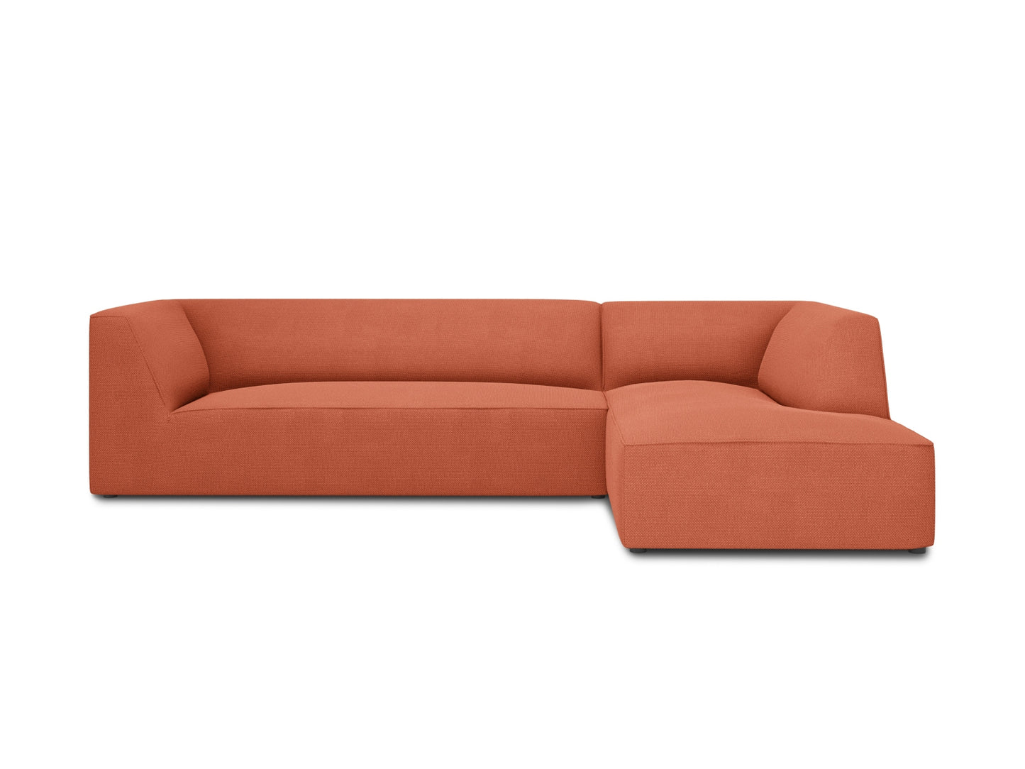 Ruby Modular Corner Sofa, 4 Seats — Coral / Right