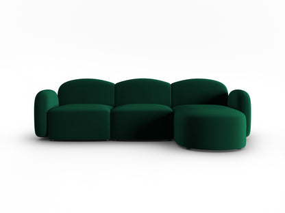 Blair Corner Sofa, 3 Seats — Bottle Green / Right