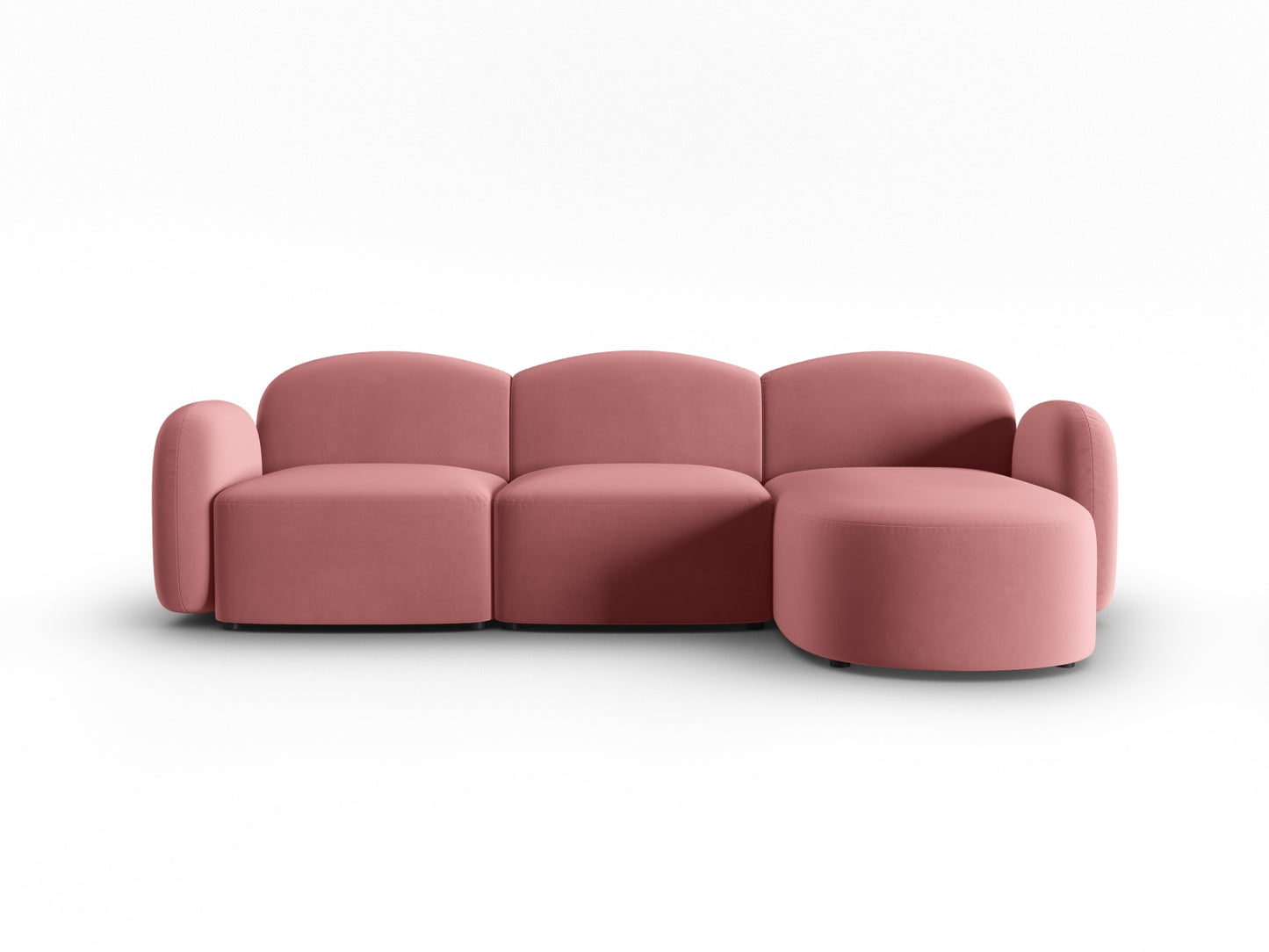Blair Corner Sofa, 3 Seats — Flamingo / Right