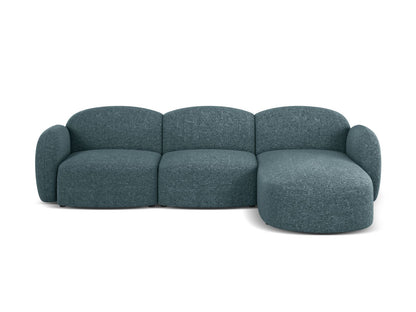 Blair Corner Sofa, 4 Seats — Light Blue / Right