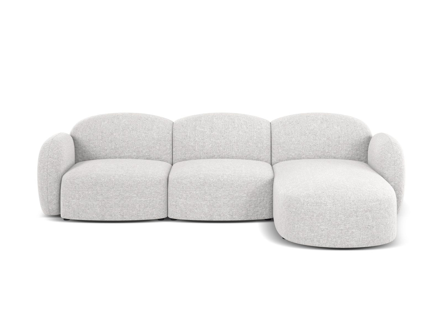 Blair Corner Sofa, 4 Seats — Silver / Right