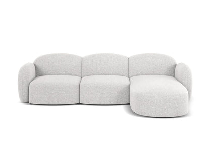 Blair Corner Sofa, 4 Seats — Silver / Right