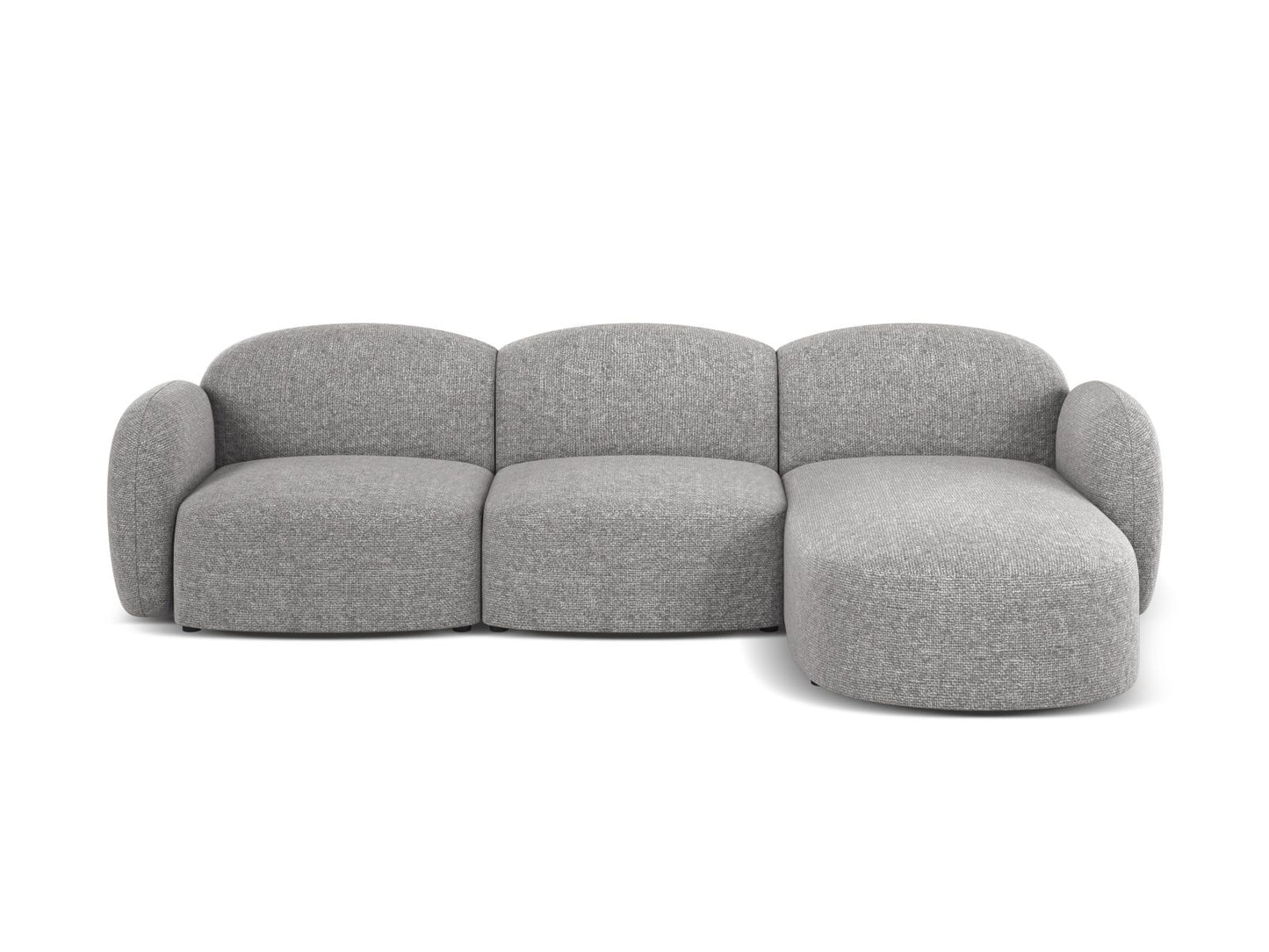 Blair Corner Sofa, 4 Seats — Light Grey / Right