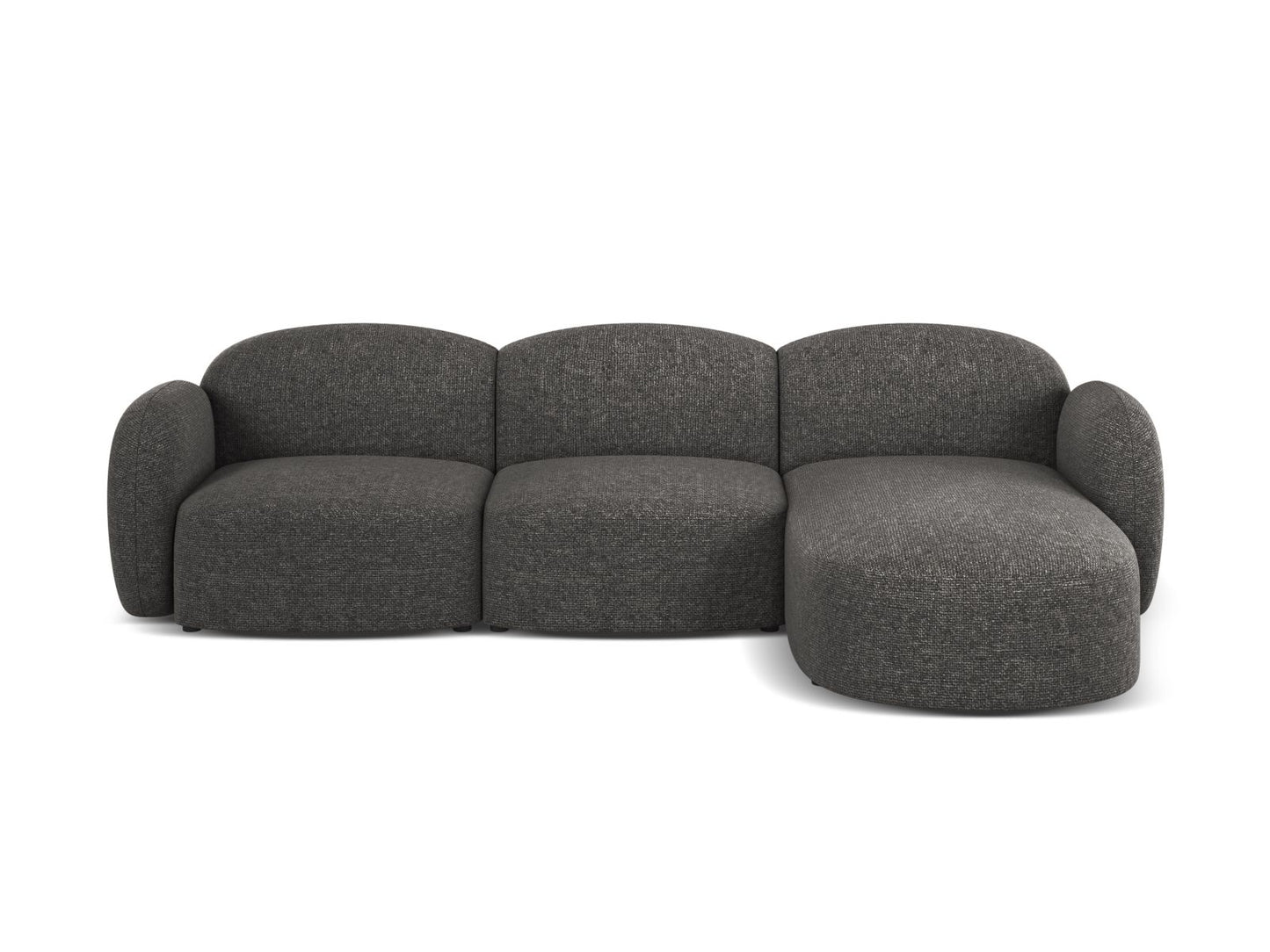 Blair Corner Sofa, 4 Seats — Dark Grey / Right