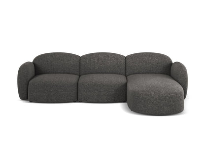 Blair Corner Sofa, 4 Seats — Dark Grey / Right