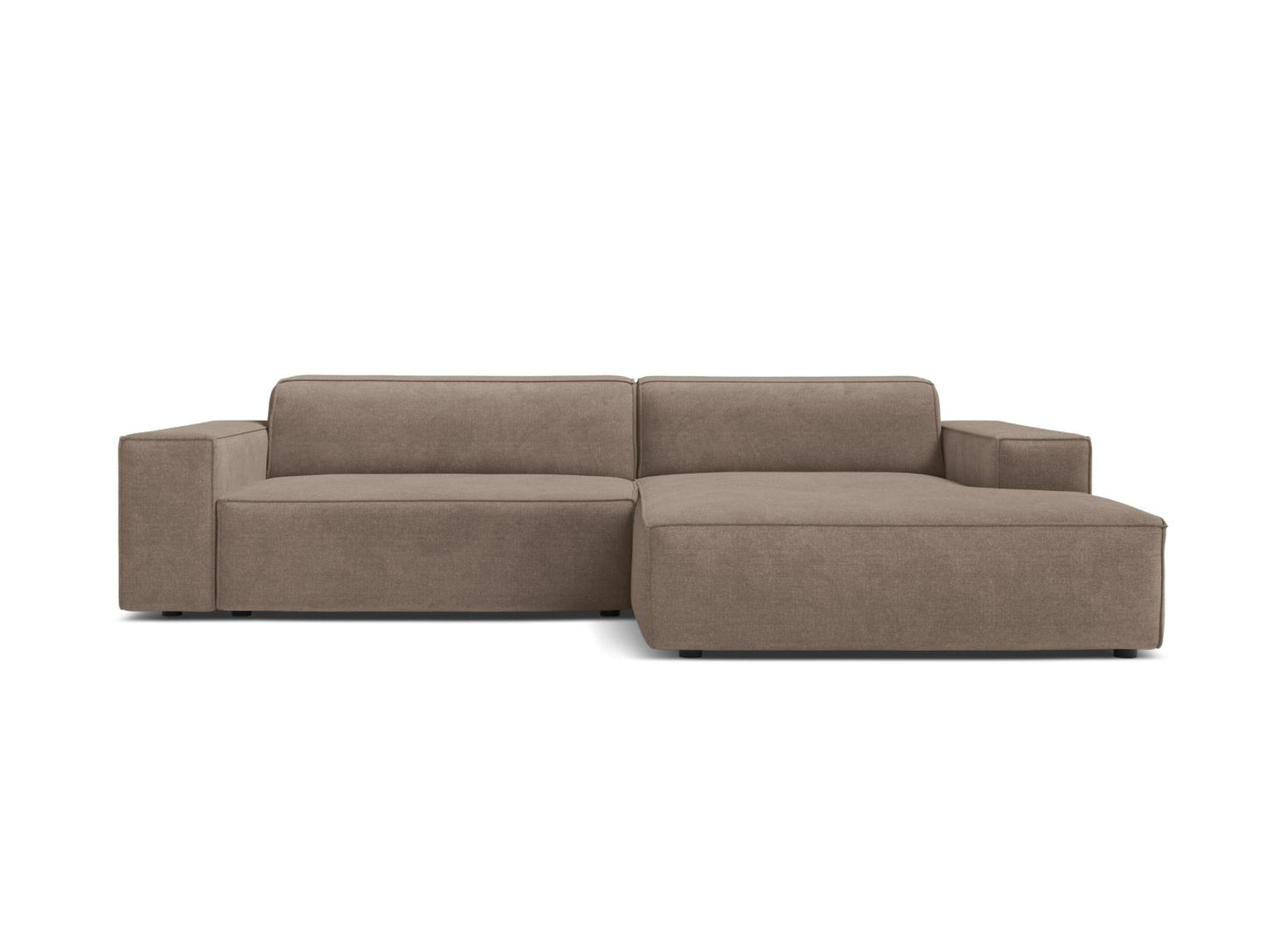 Jodie Modular Corner Sofa, 3 Seats, 224x162 cm — Cappuccino / Right