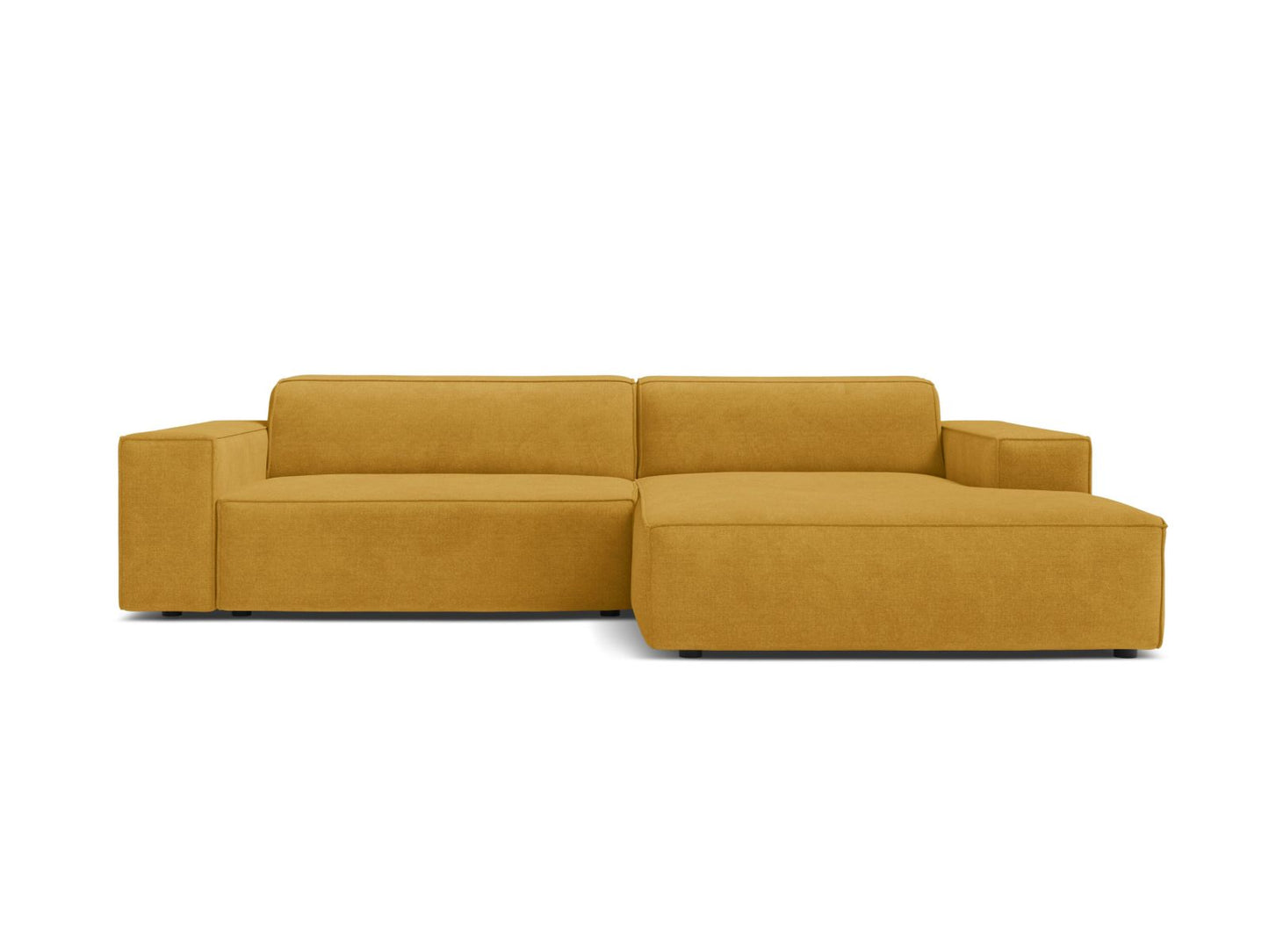 Jodie Modular Corner Sofa, 3 Seats, 224x162 cm — Yellow / Right