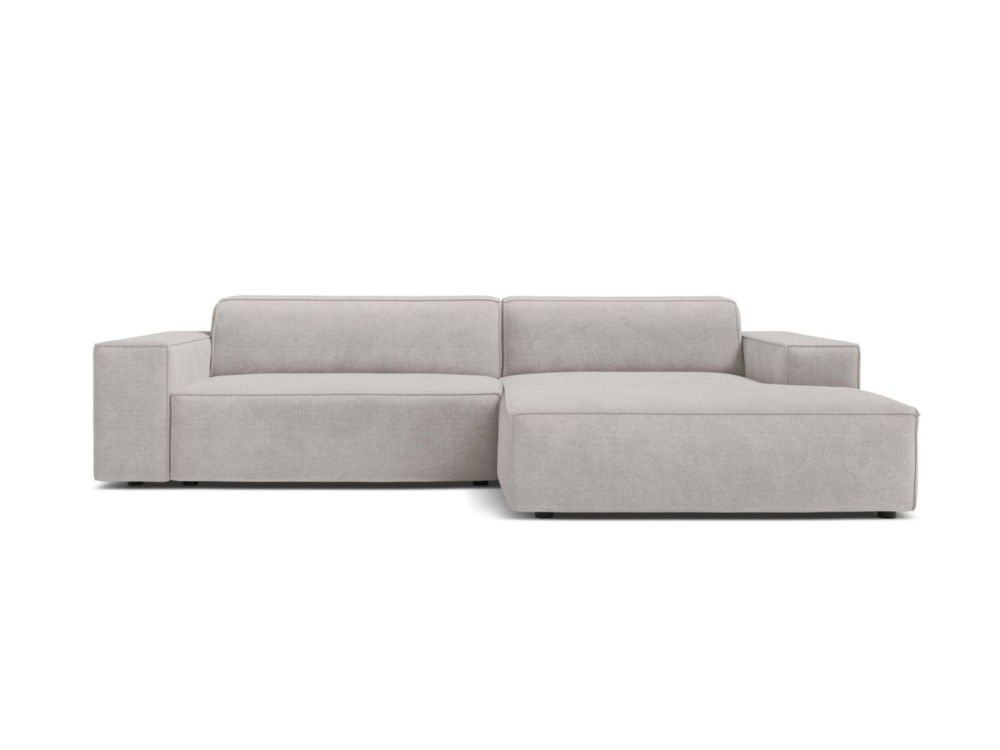 Jodie Modular Corner Sofa, 3 Seats, 224x162 cm — Light Grey / Right