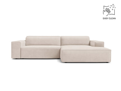Jodie Modular Corner Sofa, 3 Seats, 224x162 cm — Light Beige / Right
