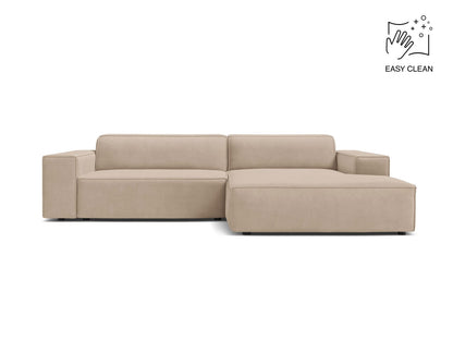 Jodie Modular Corner Sofa, 3 Seats, 224x162 cm — Beige / Right