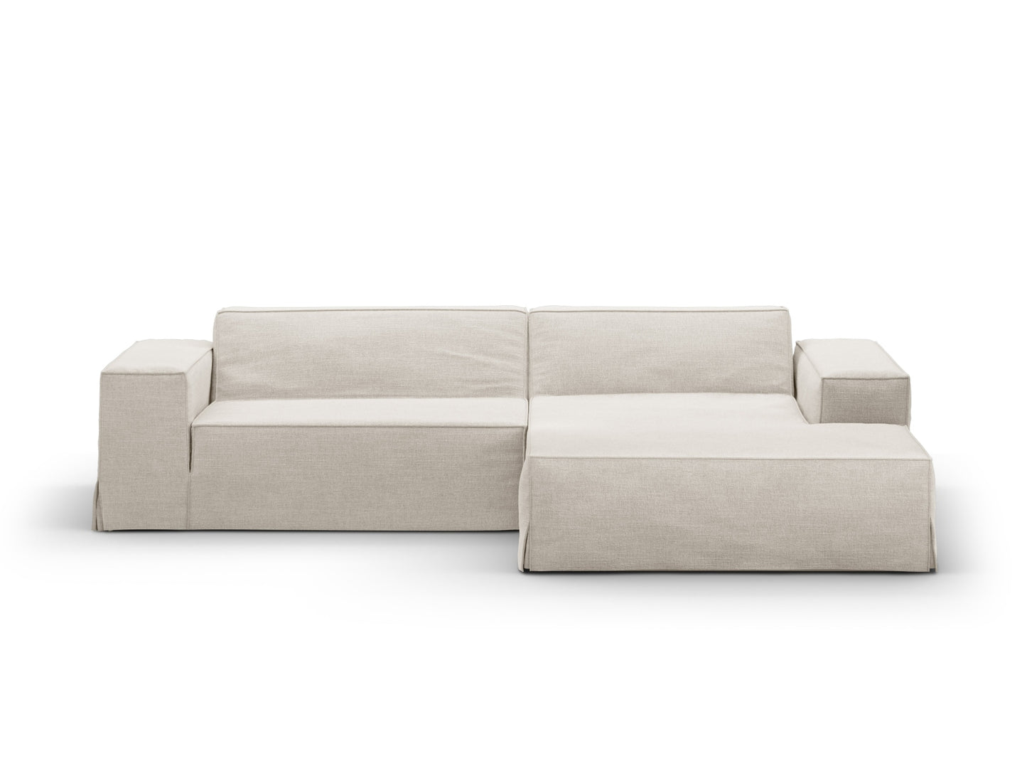 Jodie Modular Corner Sofa, 3 Seats, 224x162 cm — Natural / Right