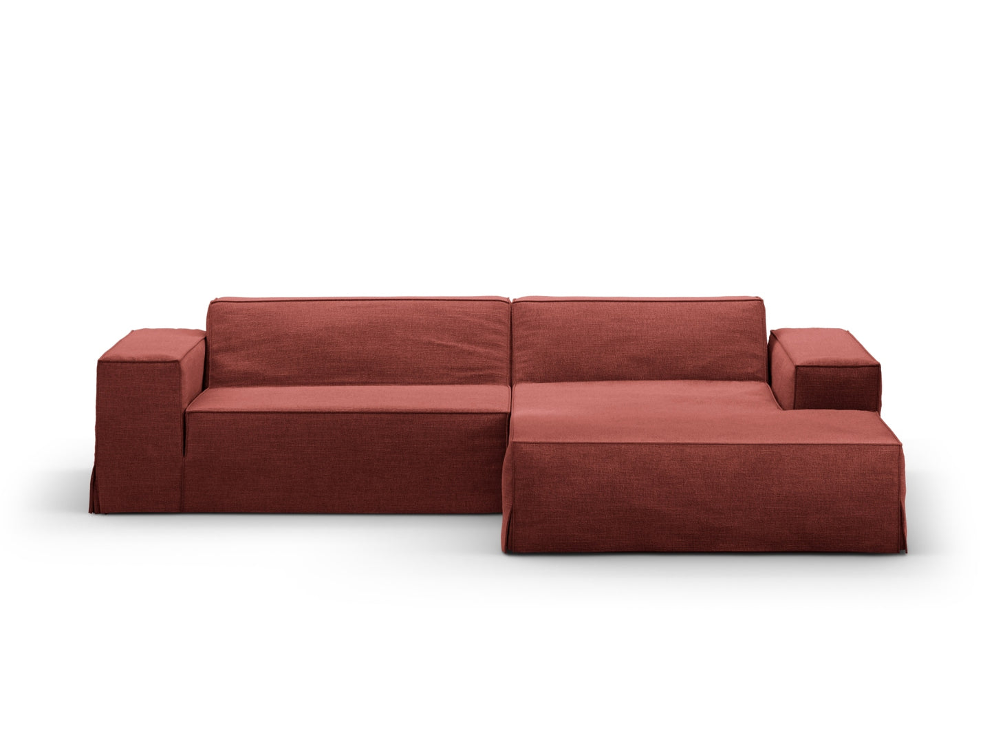Jodie Modular Corner Sofa, 3 Seats, 224x162 cm — Cherrywood / Right