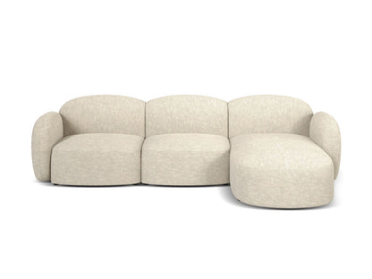 Blair Corner Sofa, 4 Seats — Light Beige / Right