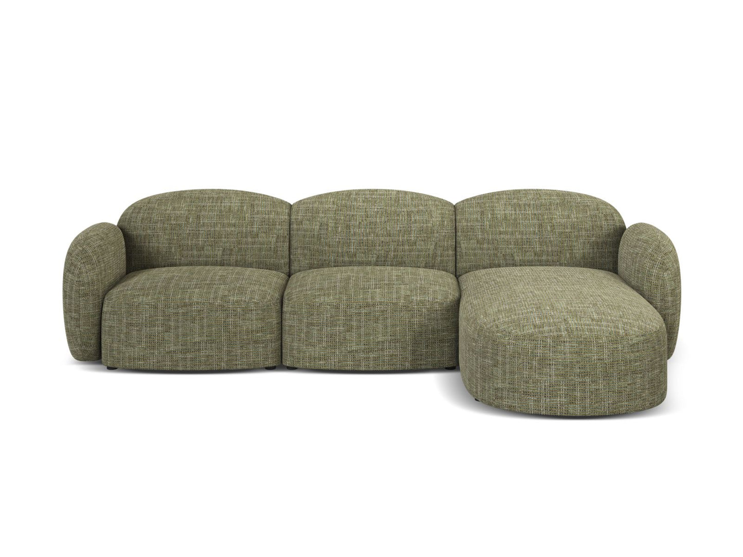 Blair Corner Sofa, 4 Seats — Olive / Right