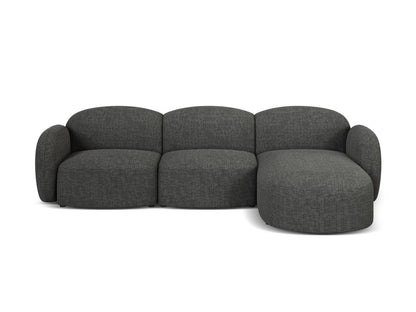 Blair Corner Sofa, 4 Seats — Grey Melange / Right