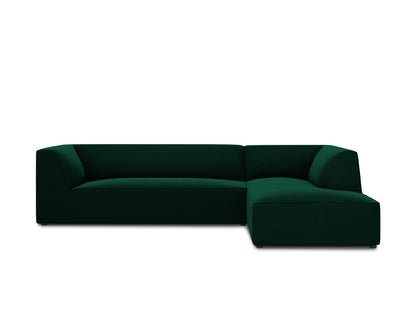Ruby Modular Corner Sofa, 5 Seats — Bottle Green / Right