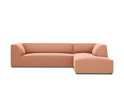 Ruby Modular Corner Sofa, 5 Seats — Pink / Right