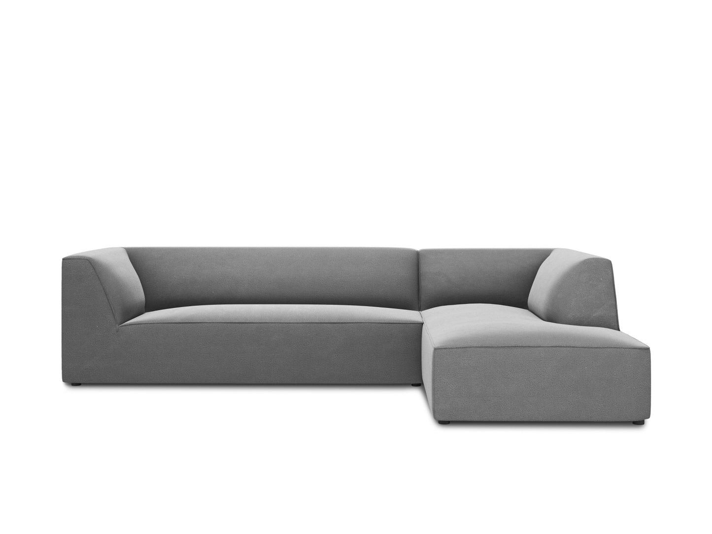 Ruby Modular Corner Sofa, 5 Seats — Grey / Right