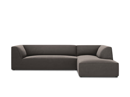 Ruby Modular Corner Sofa, 5 Seats — Dark Grey / Right