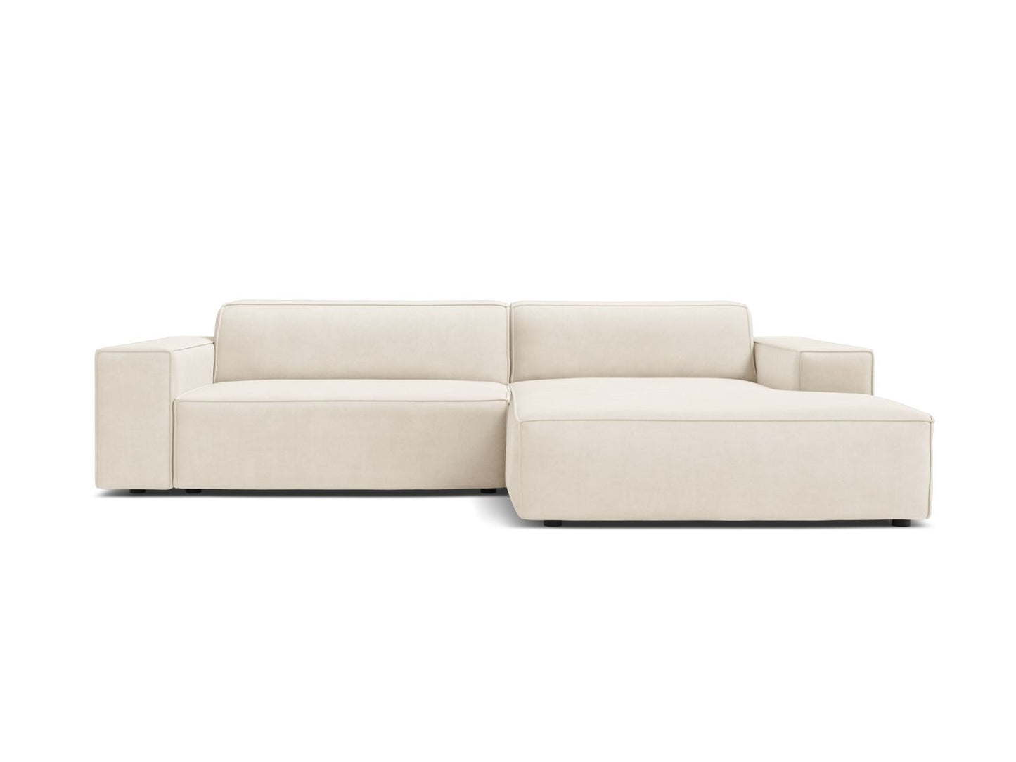 Jodie Modular Corner Sofa, 3 Seats, 224x162 cm — Light Beige / Right