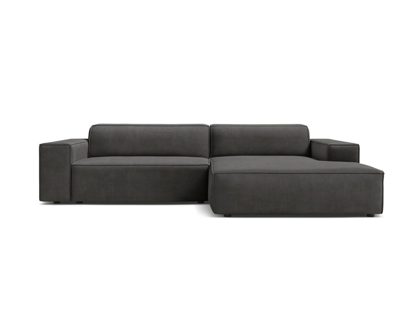 Jodie Modular Corner Sofa, 3 Seats, 224x162 cm — Grey / Right