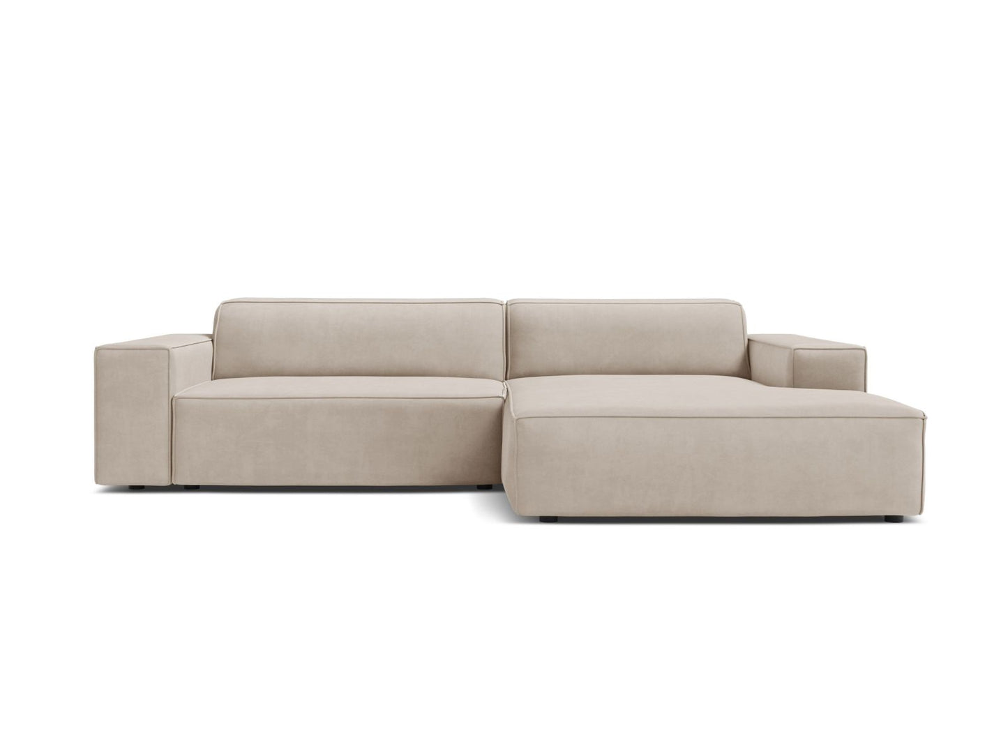 Jodie Modular Corner Sofa, 3 Seats, 224x162 cm — Dark Beige / Right